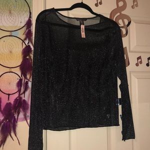 shimmer black long sleeve